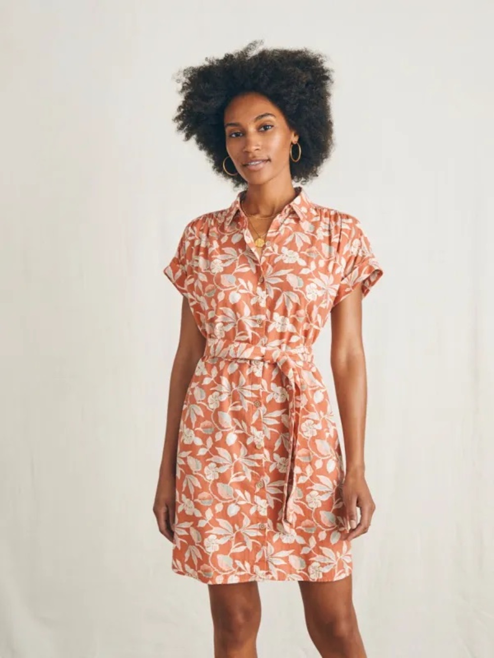 Faherty Breeze Shirt Dress S